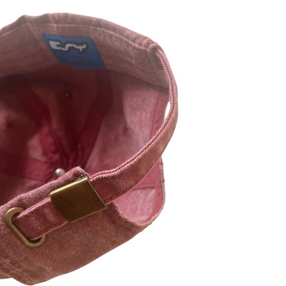 NWT Rocky Mountain National Park Size S Hat Distressed Red Maroon Adjustable - Picture 8 of 8